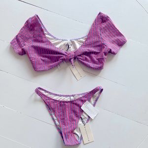 Solid & Striped Vanessa Seersucker Bikini top and bottom